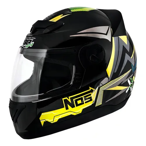 Capacete EVO 4G NOS NS2 Preto/Amarelo Pro Tork