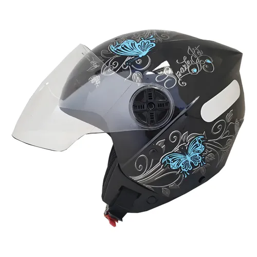 Capacete Spark Jet Borboleta EBF
