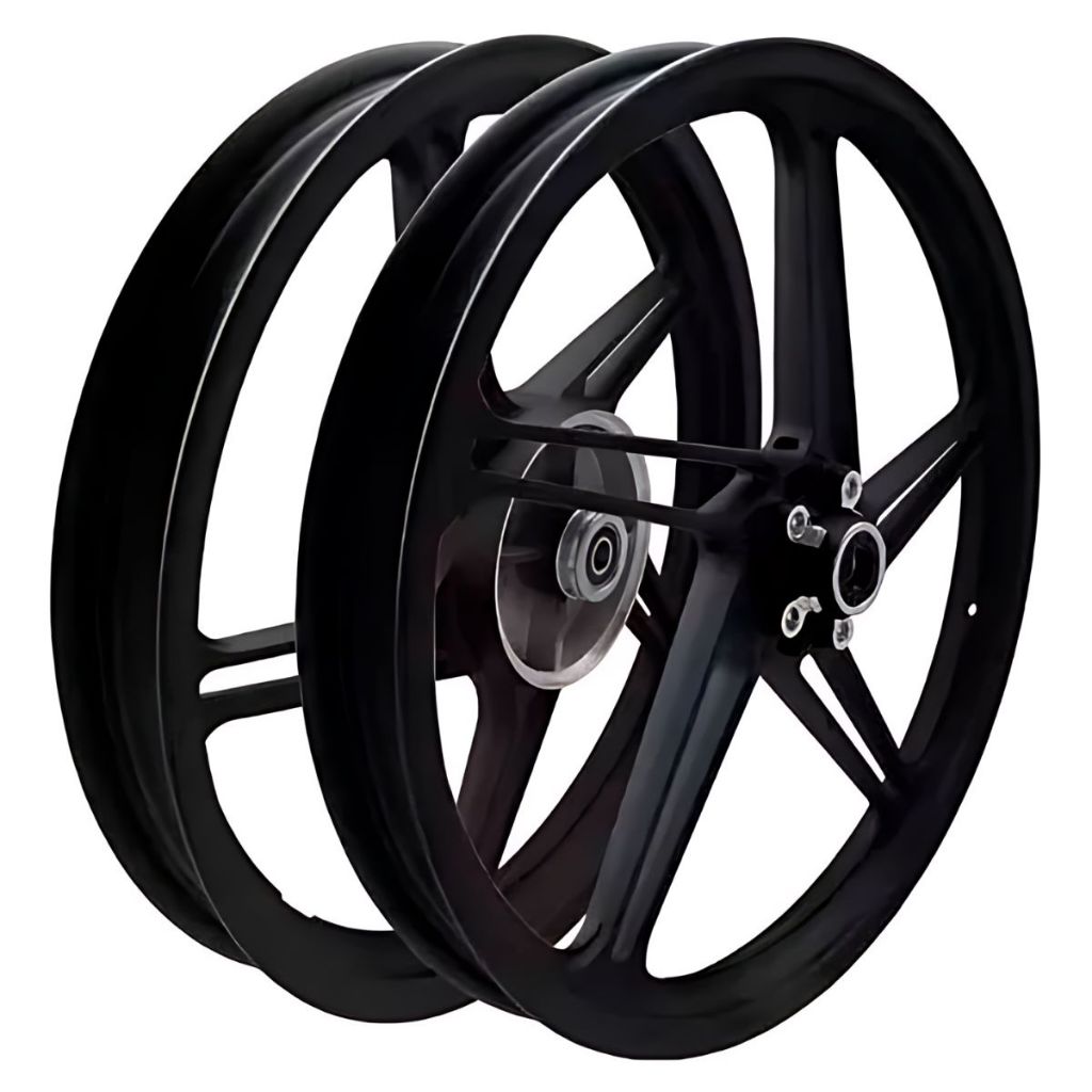 Roda Fan 125 2014 Freio à Disco Modelo 2014 Preta 5 Palitos Fabreck