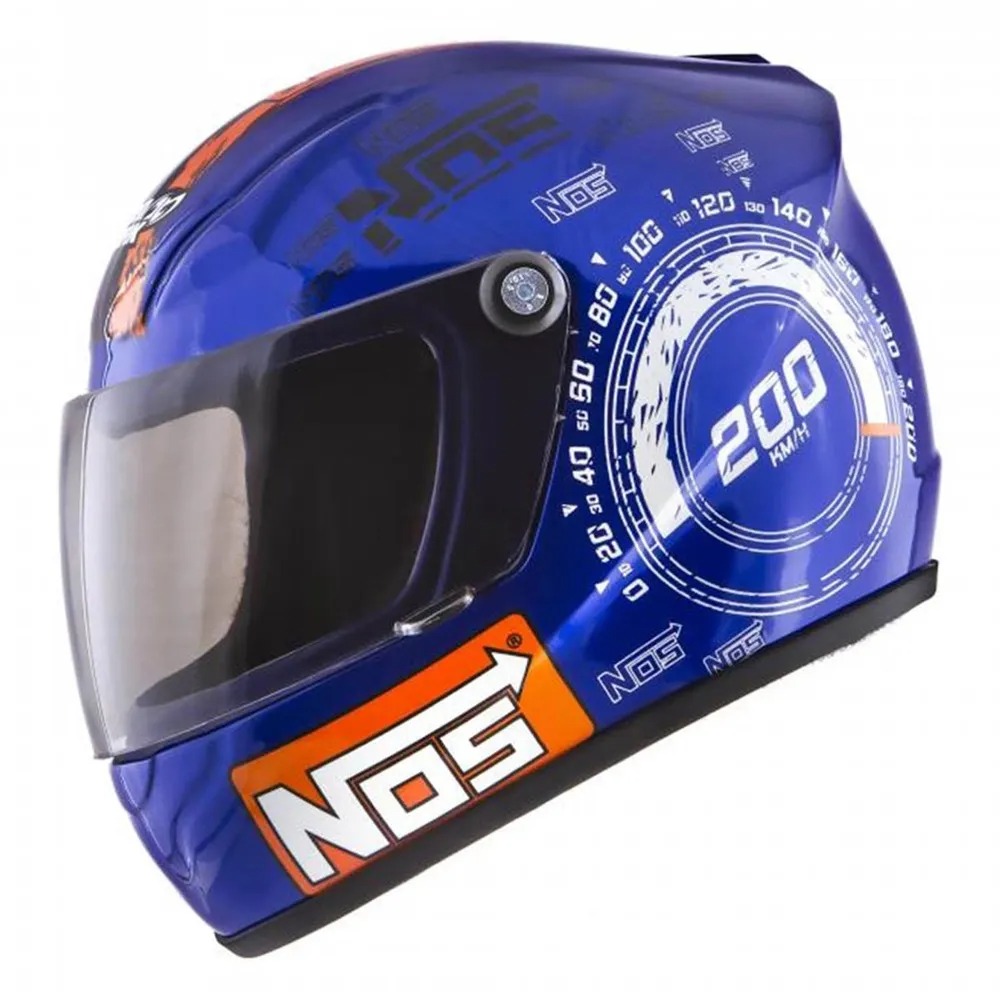 Mini Capacete Cofre Pro Tork NOS Top Speed Azul Decorativo