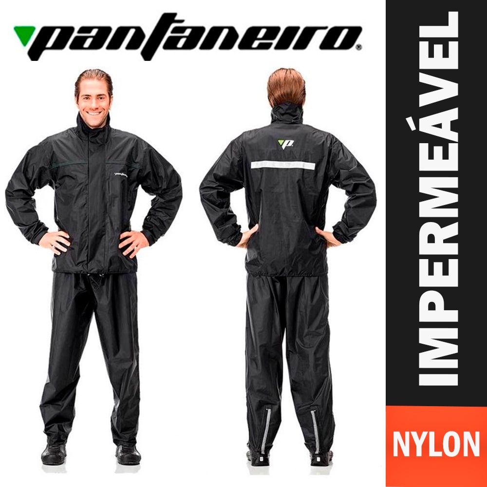 Capa de Chuva de Nylon Motoqueiro Impermeável - Pantaneiro