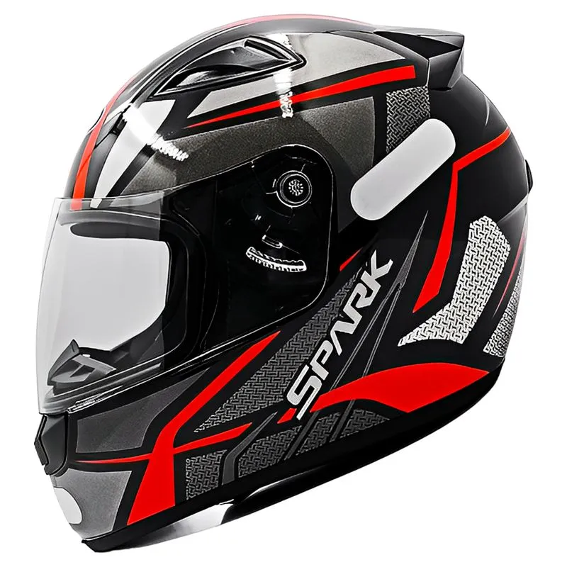 Capacete Spark Spider Preto Brilhoso EBF