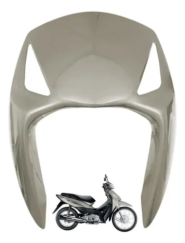 Bico Frontal Carenagem Honda Biz 125 2008 A 2009 Prata Melc